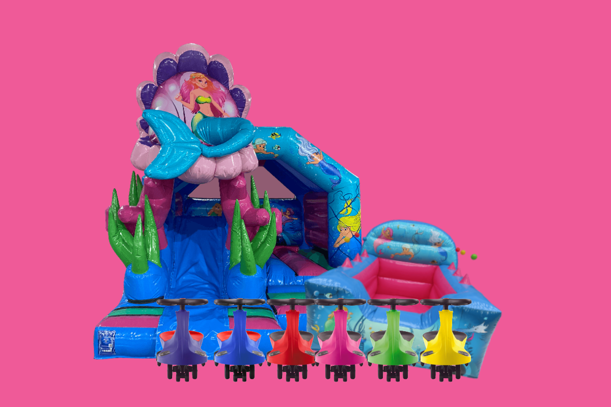 Mermaid Adventures Package - Castle, Ball Pool and Didi Cars